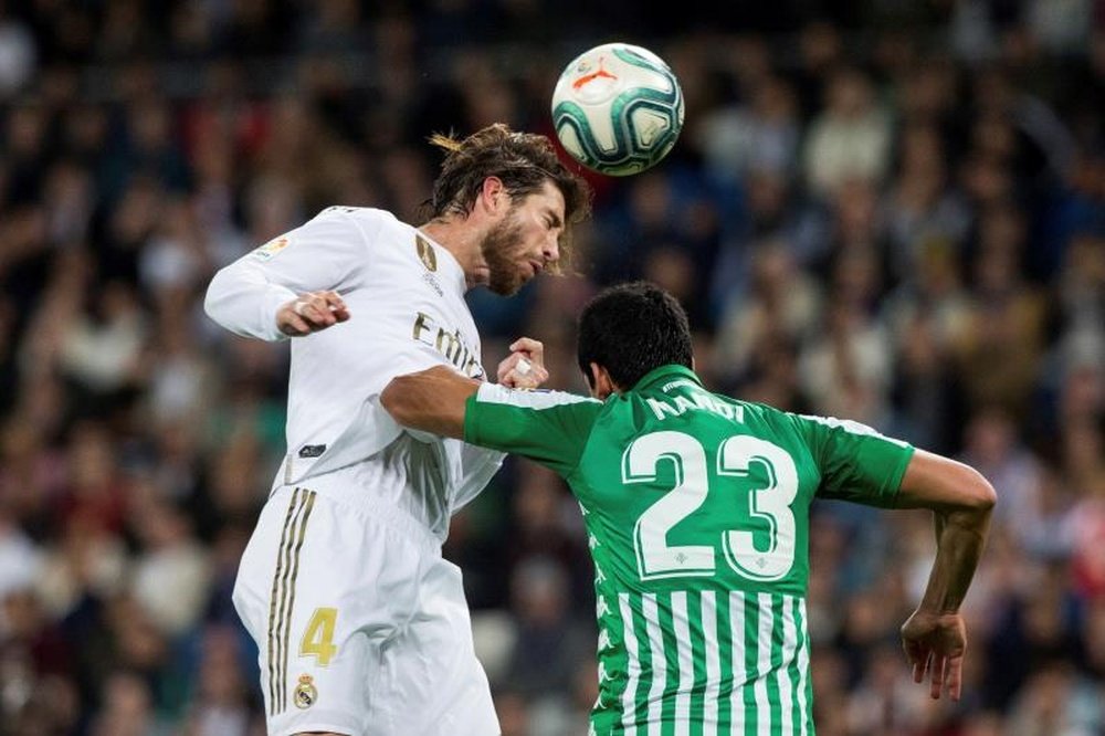 Real Madrid were held by Betis at the Bernabeu. EFE