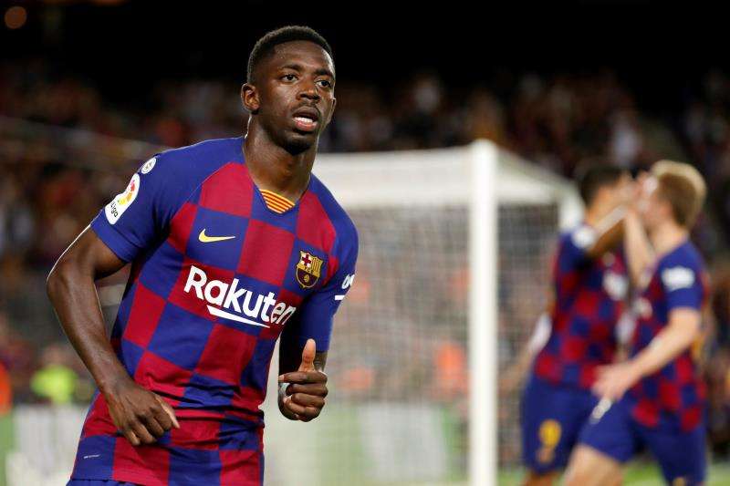 Setién finds a spot for Dembélé. EFE