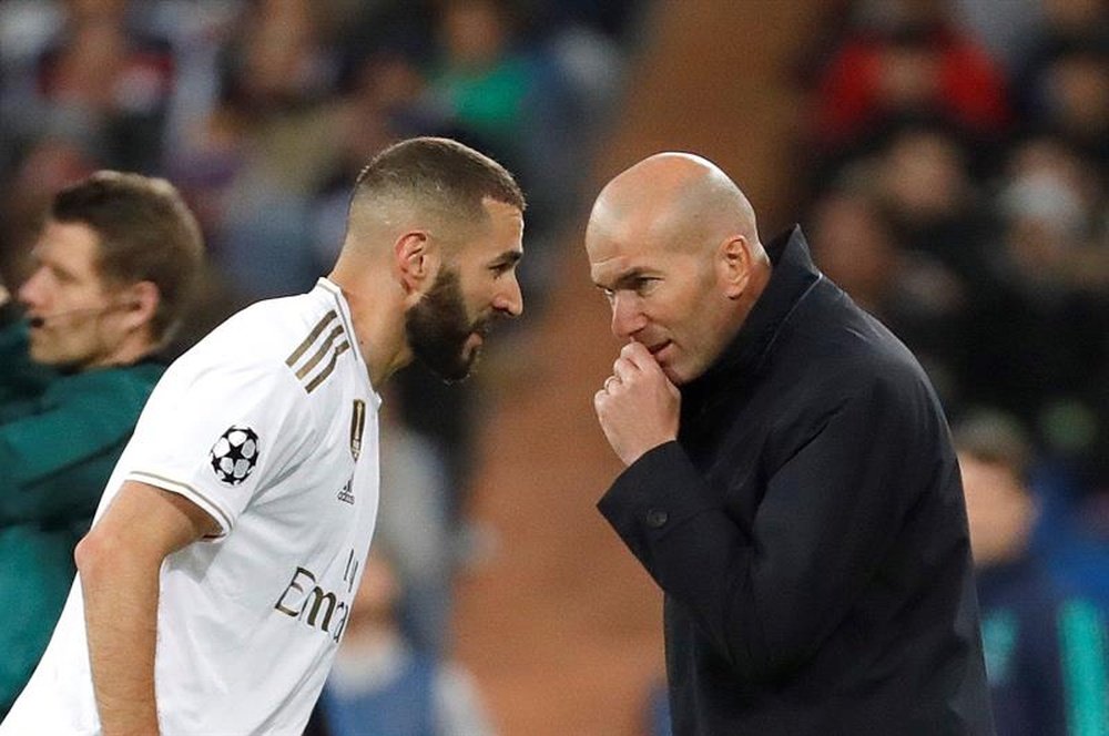 Benzema, perto de quebrar outro recorde. EFE/Juanjo Martín