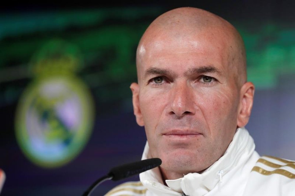Zidane comentó la situación en rueda de prensa. EFE