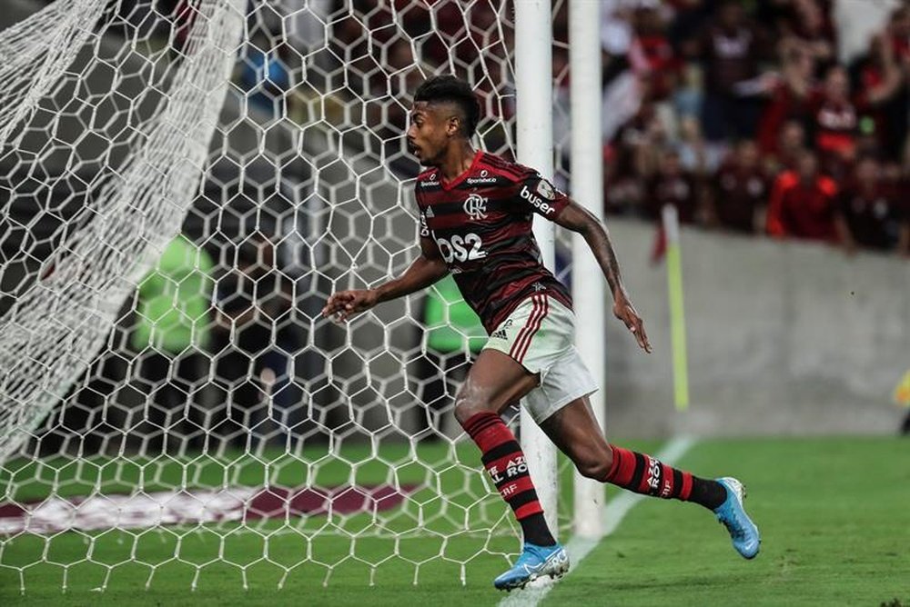Bruno Henrique retorna para a partida de volta contra o Fluminense. EFE/Antonio Lacerda/Arquivo