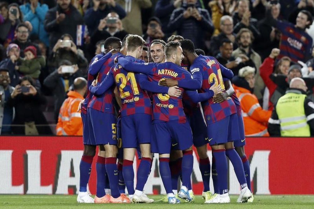 Newcastle observa jogadores do Barcelona pensando em reforços. EFE/Andreu Dalmau