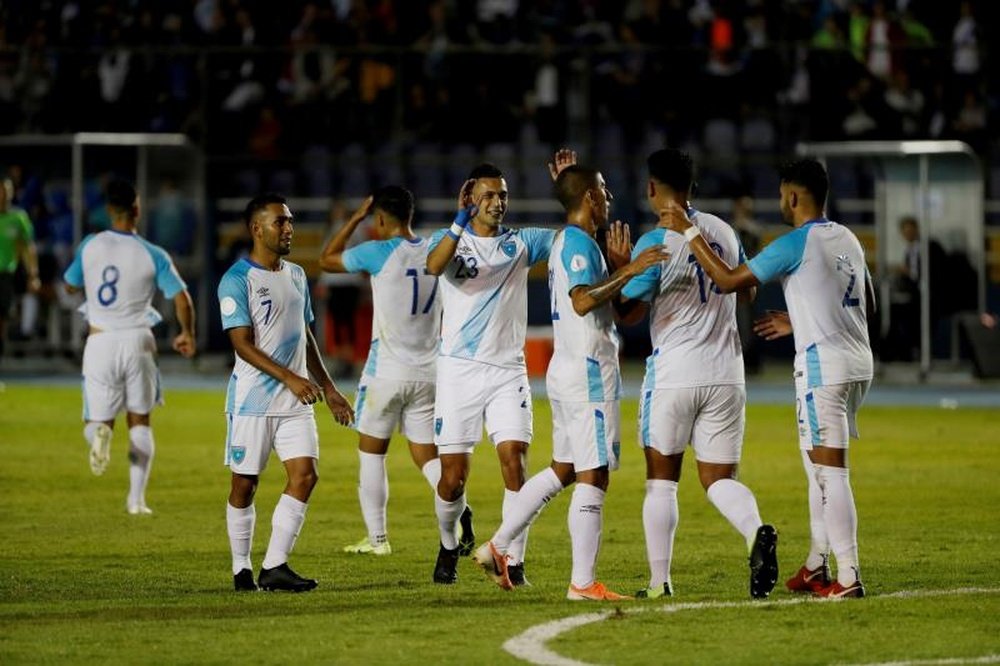 Guatemala se da un festín con vistas al ranking FIFA. EFE/Esteban Biba