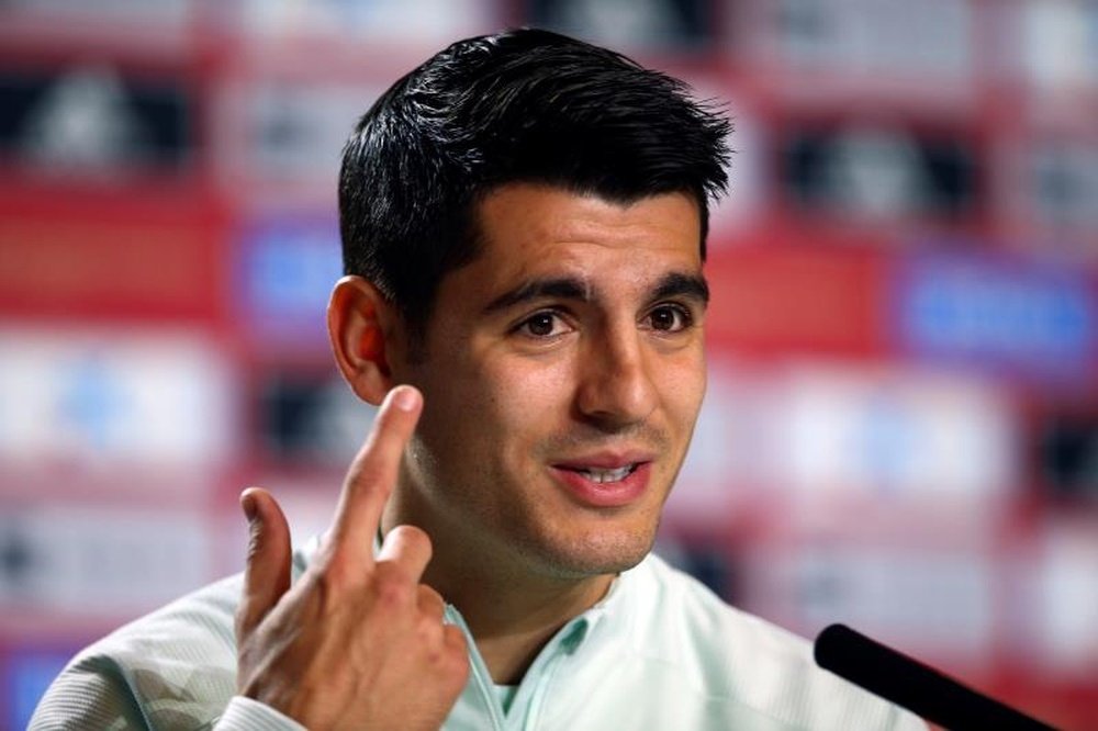 Morata, Chuteira de Ouro da Federação Madrilenha. EFE/Rodrigo Jiménez