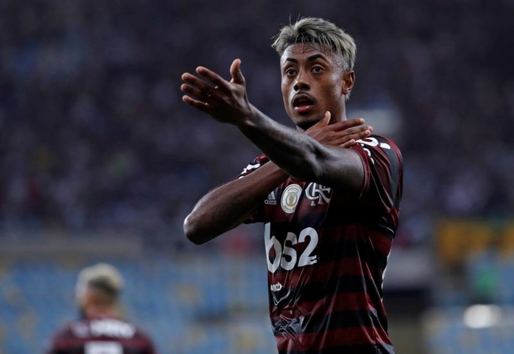 Bruno Henrique prolonga la fiesta de Flamengo con un 'hat trick'. EFE/Antonio Lacerda/Archivo
