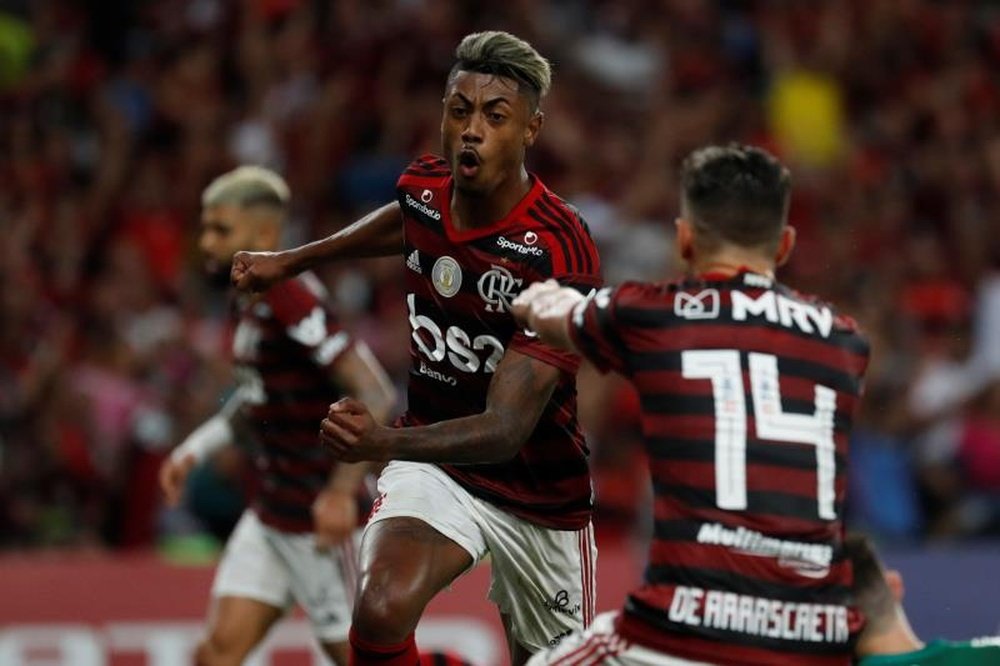 Flamengo ganhou reforços para o confronto contra o Independiente Del Valle. EFE/Antonio Lacerda
