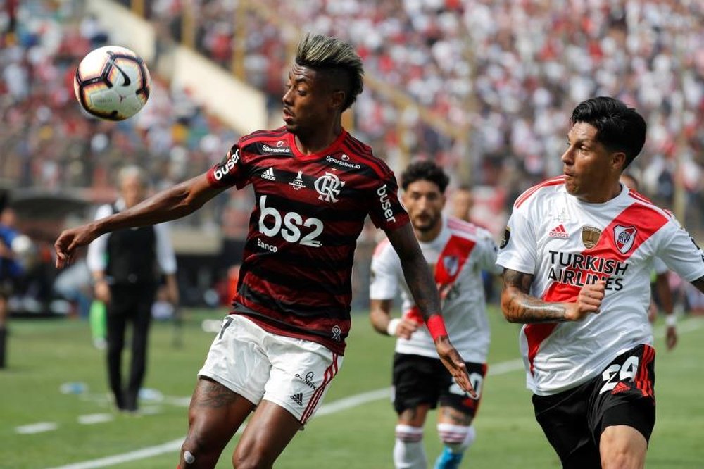 Bruno Henrique falou sobre Gabigol. EFE/Antonio Lacerda