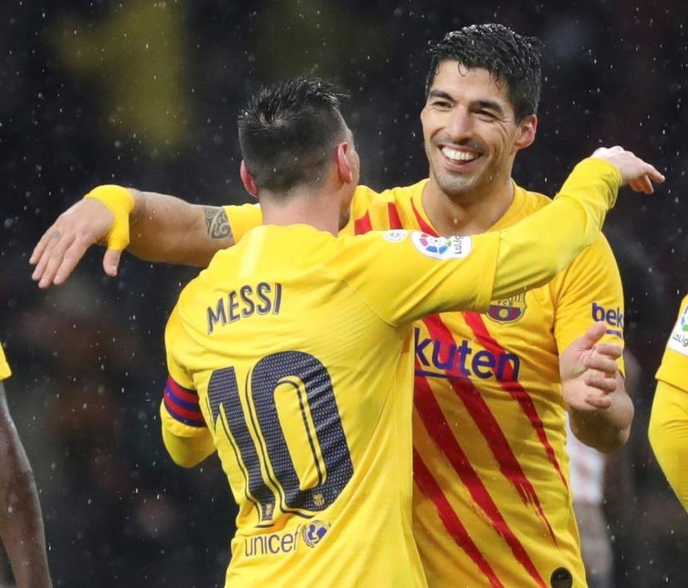 Barcelona não pensa em renovar com o atacante, no momento. EFE/Juanjo Martín
