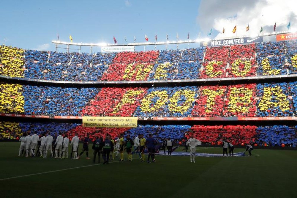 RFEF insists security not its responsibility ahead of pre-Clasico political protests. EFE