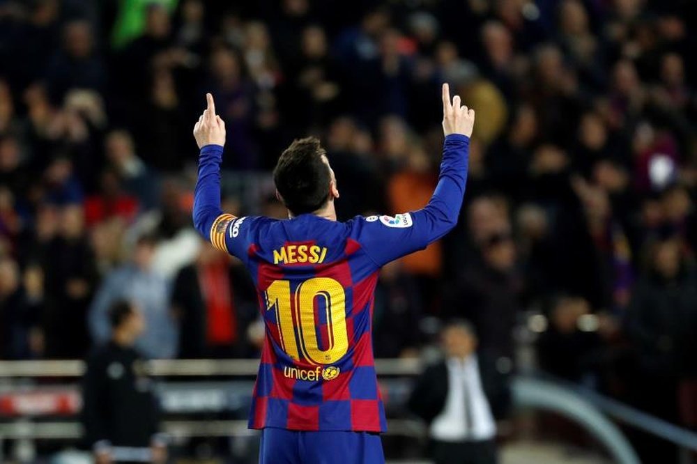 El Barça goleó al Mallorca en un partido impecable de Messi. EFE