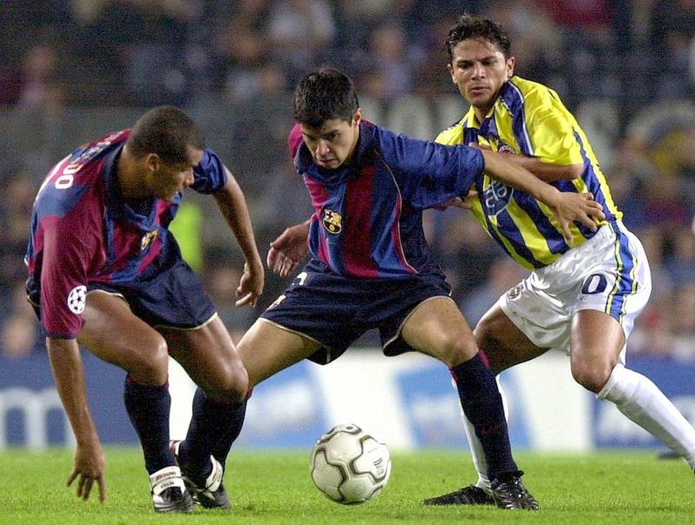 Saviola fala sobre jogar ao lado de Messi. EFE/Luis Gene