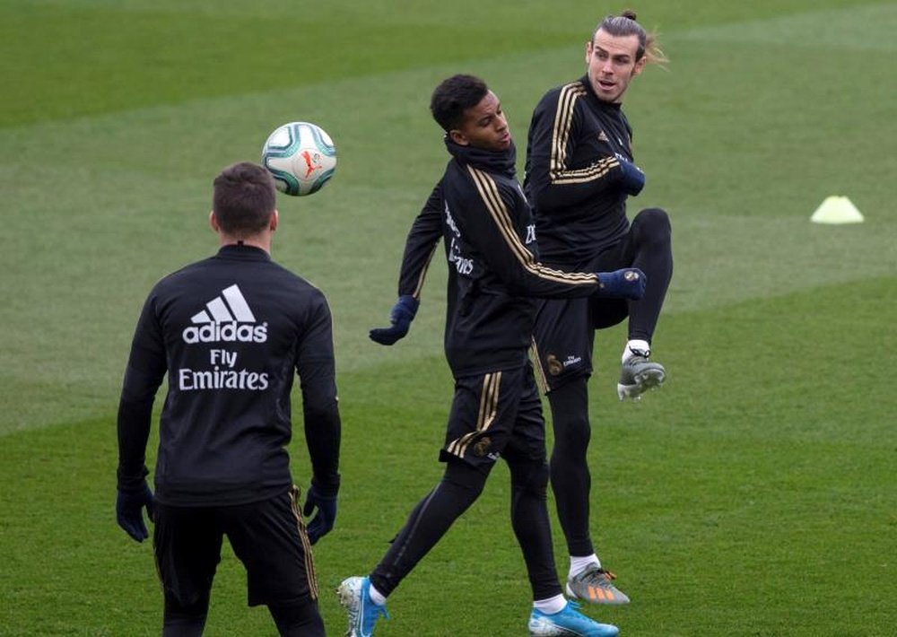 Bale voltou a ser chamado por Zidane e Rodrygo não irá a campo. EFE/Rodrigo Jiménez