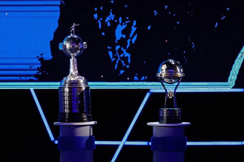 Sorteo de octavos de la Copa Libertadores 2020-21. EFE/Nathalia Aguilar