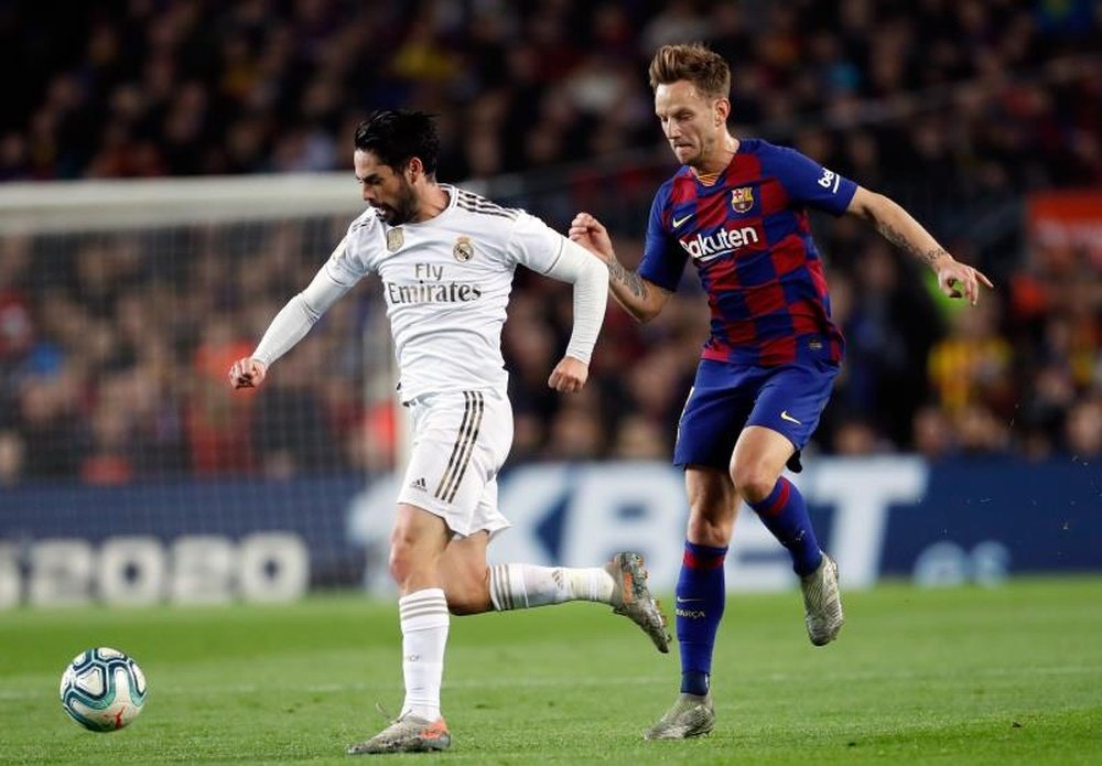 Rakitic, ante su posible último 'Clásico'. EFE