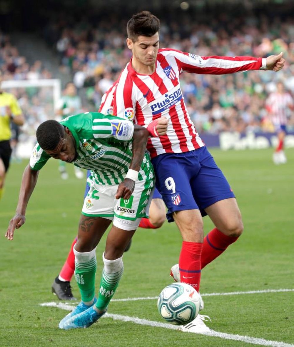 Morata le vrai 9 à Madrid. EFE/Julio Muñoz