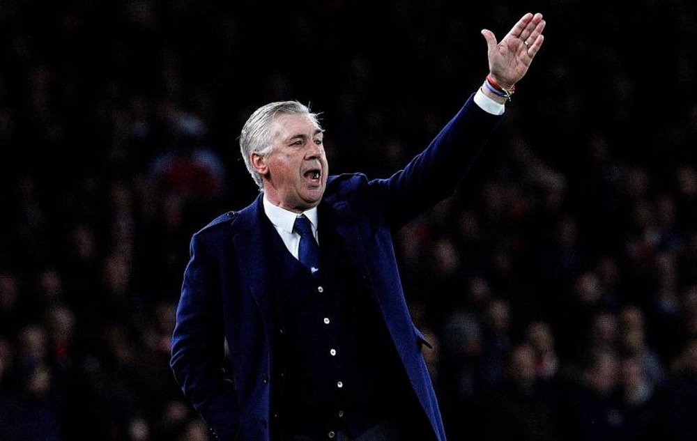 Carlo Ancelotti desea seguir muchos años en el Everton. EFE