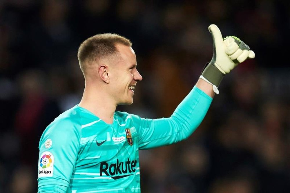 Ter Stegen defendió a Setién. EFE