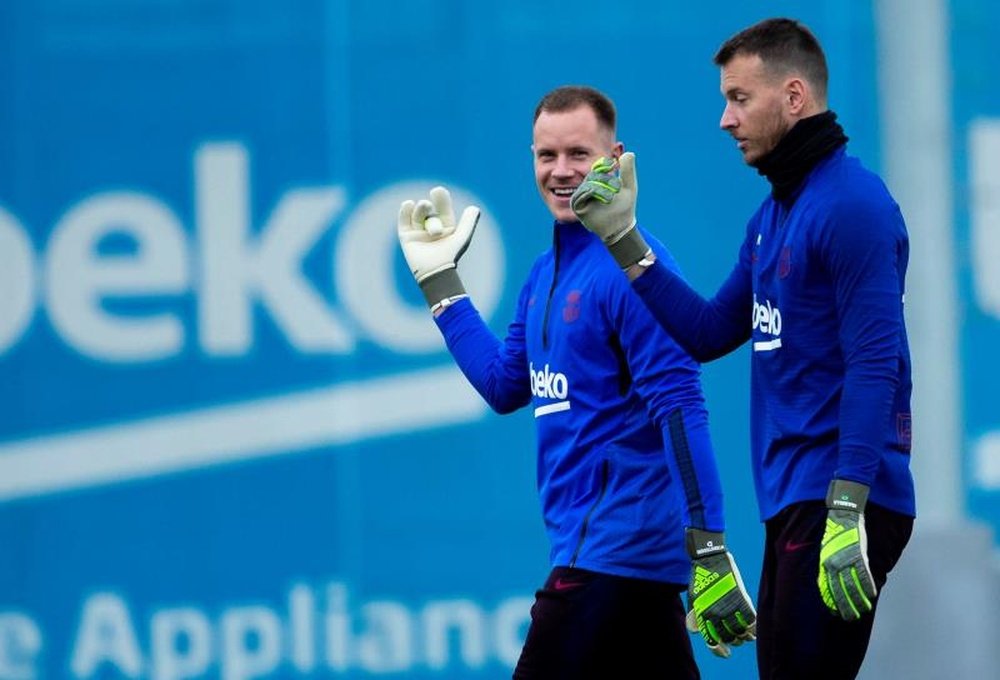 Barcelona mira goleiro do Sporting, segundo a imprensa portuguesa. EFE/Enric Fontcuberta/Arquivo