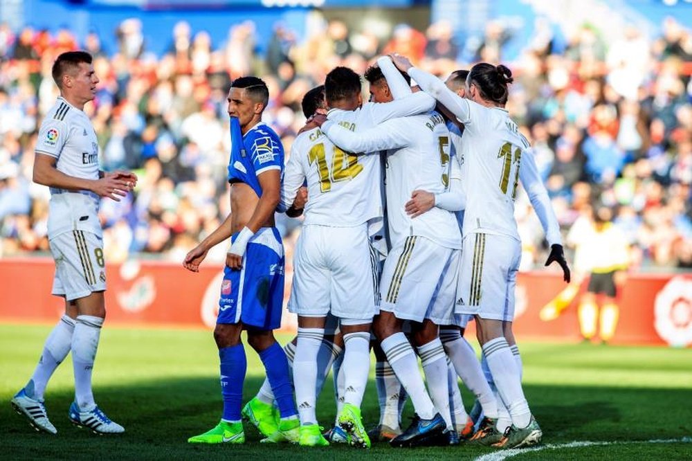 As prováveis escalações de Real Madrid e Getafe. EFE/Rodrigo Jiménez