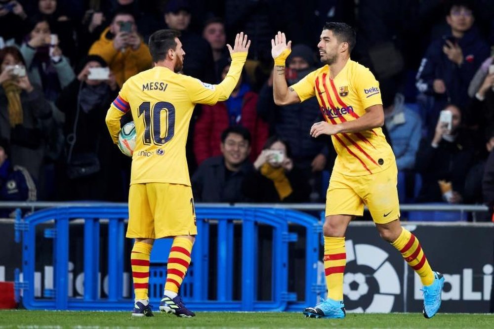 Barcelona were pegged back at the death in the city derby with Espanyol. EFE