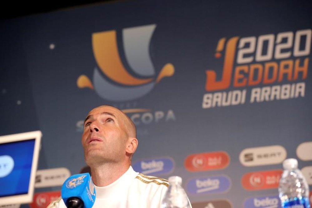 Zidane ve muy diferente el partido de Supercopa al de Liga. EFE