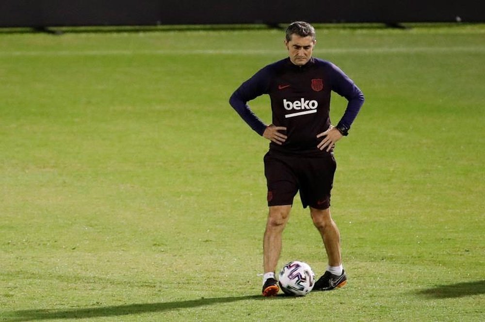 Valverde deixa o Barcelona sem espaço para despedidas.  EFE/ Juanjo Martín