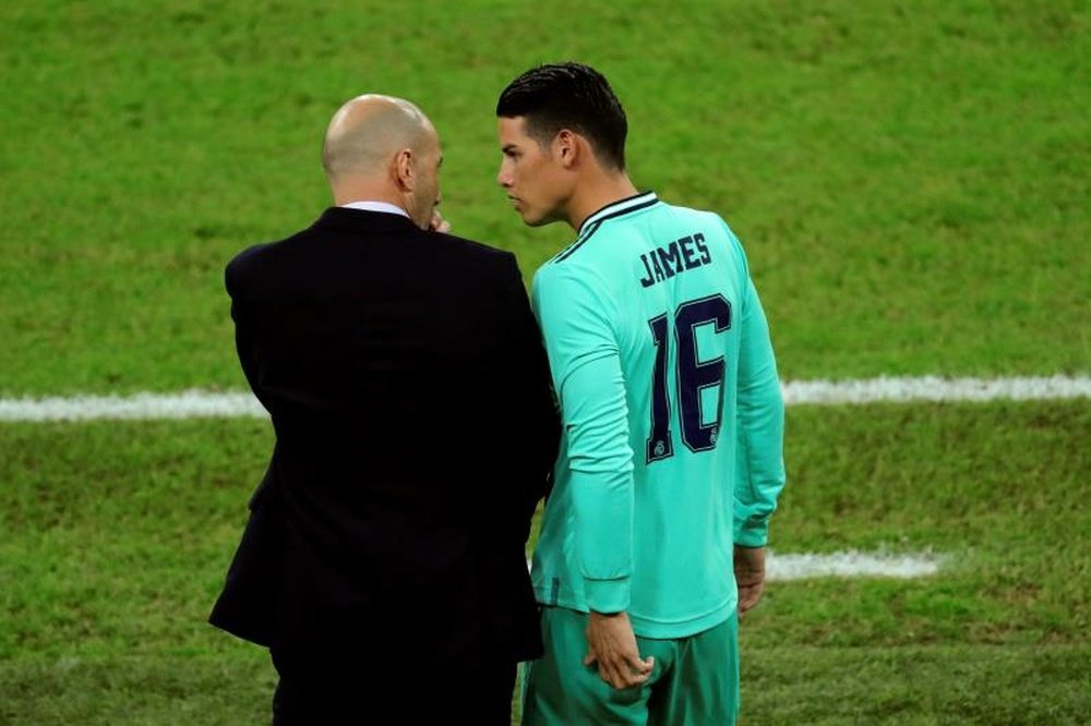 James nunca ha terminado de encajar para Zidane. EFE