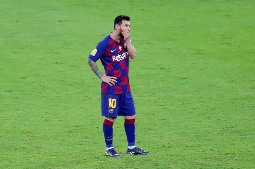 Messi podría irse en junio. EFE/JuanjoMartín