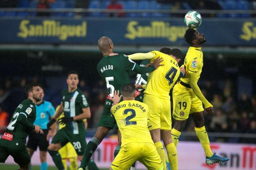 El Espanyol se quejó del arbitraje ante el Villarreal. EFE/Domenech Castelló