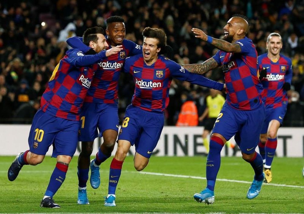 El Barça, rey del siglo XXI marcando y dejando la puerta a cero. EFE