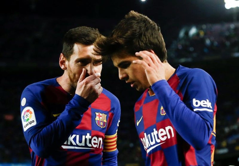 Riqui Puig played very well in the short time he was on the field. EFE