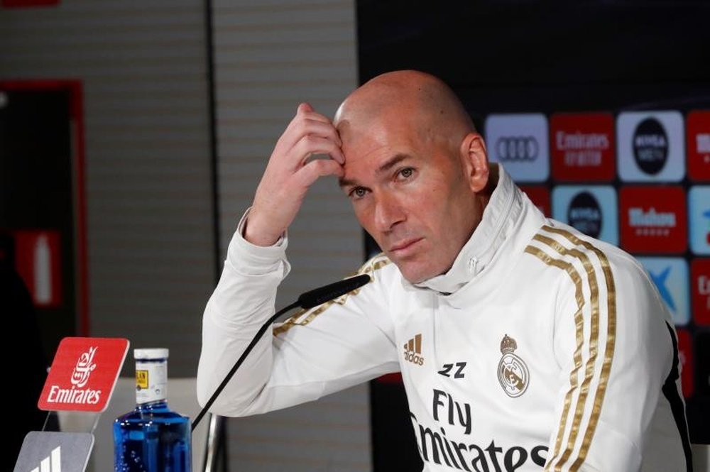 Zidane, en rueda de prensa. EFE
