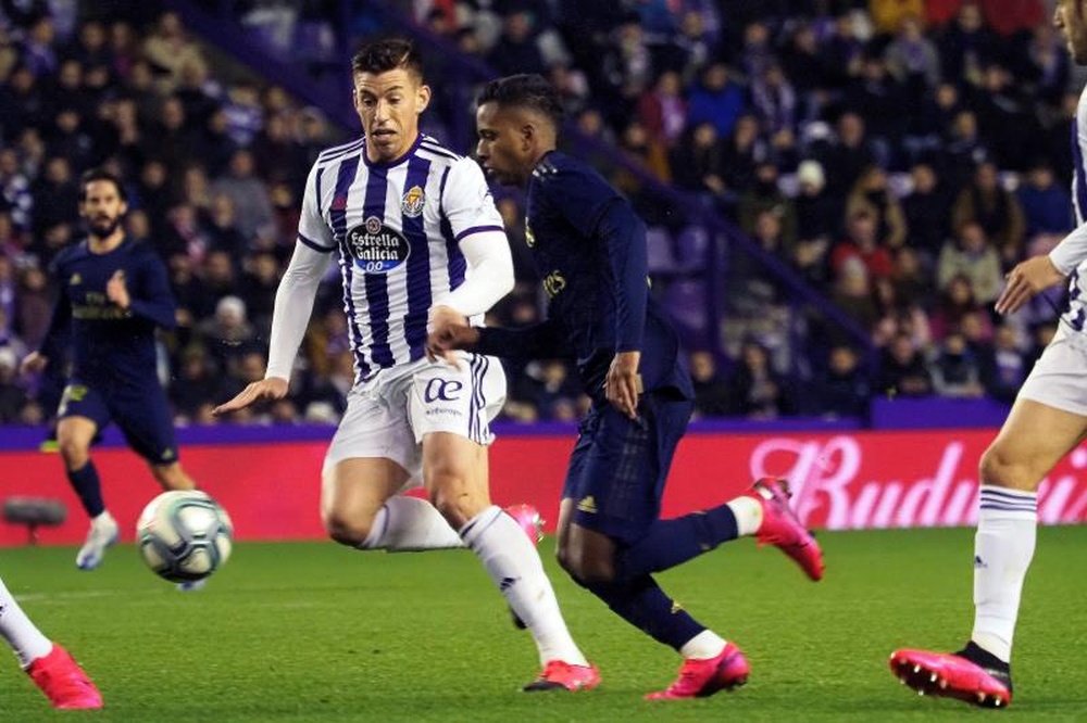 Rodrygo se marchó con problemas de Valladolid. EFE