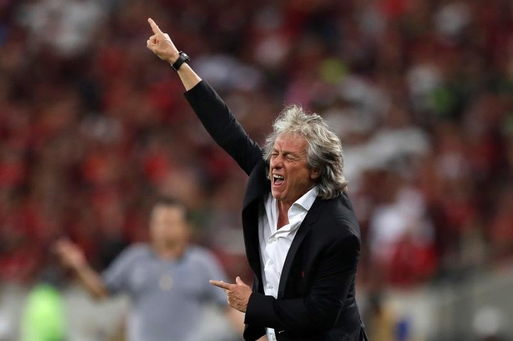 Jorge Jesus ainda não renovou com o Flamengo. EFE/Marcelo Sayão/Archivo