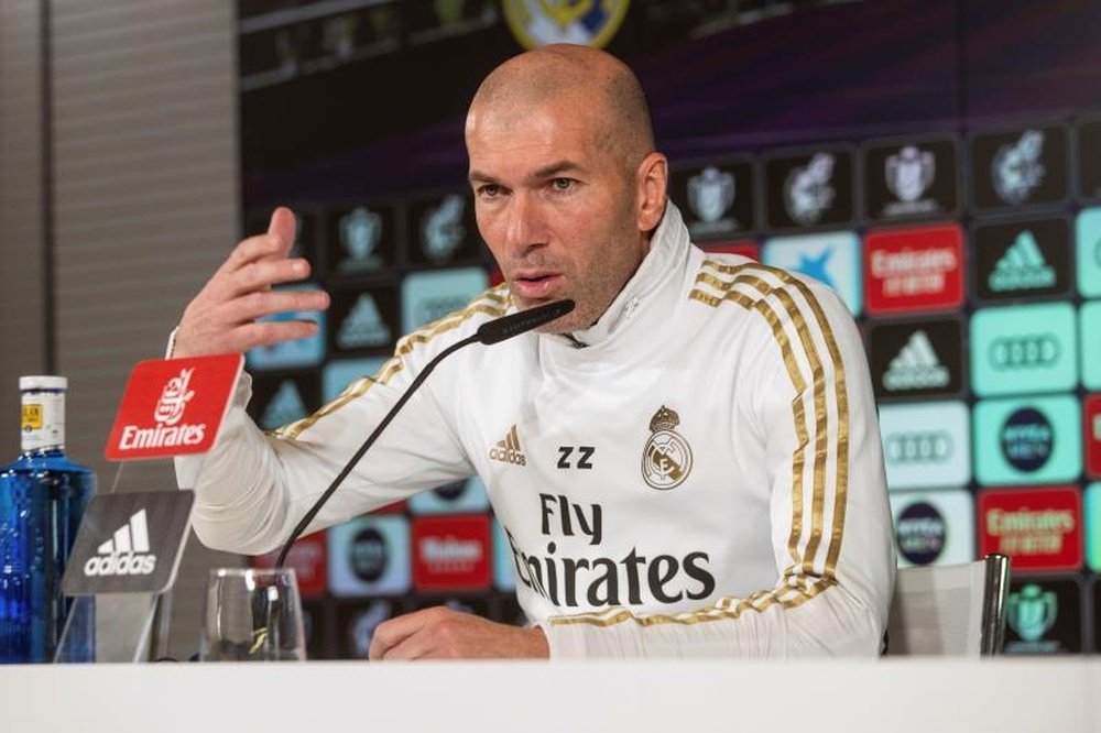 La conférence de presse de Zidane. EFE