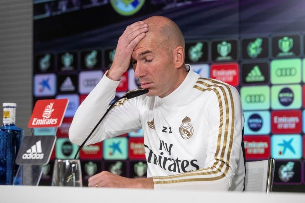 Zidane en colère contre ses joueurs. EFE
