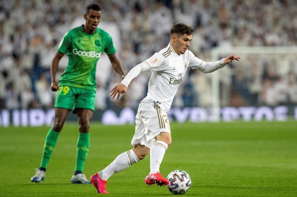 Brahim Díaz revelou o que o Real Madrid pediu para enfrentar a quarentena. EFE/Rodrigo Jiménez
