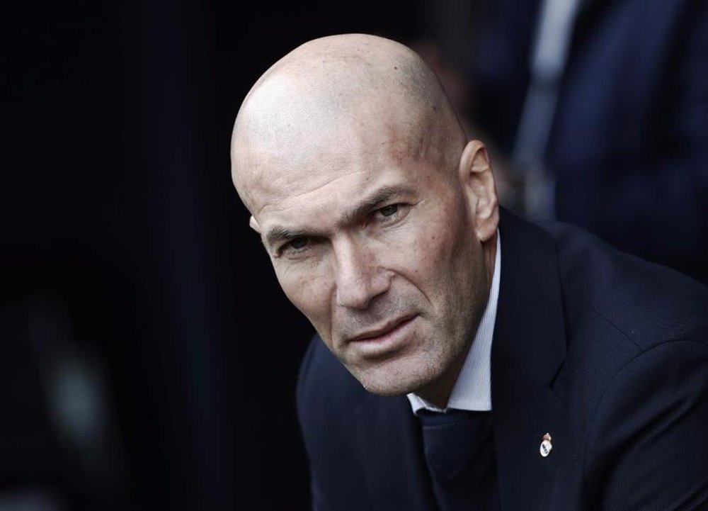 Zidane évoque la sanction de l'UEFA à l'égard de City. EFE/Jesús Diges