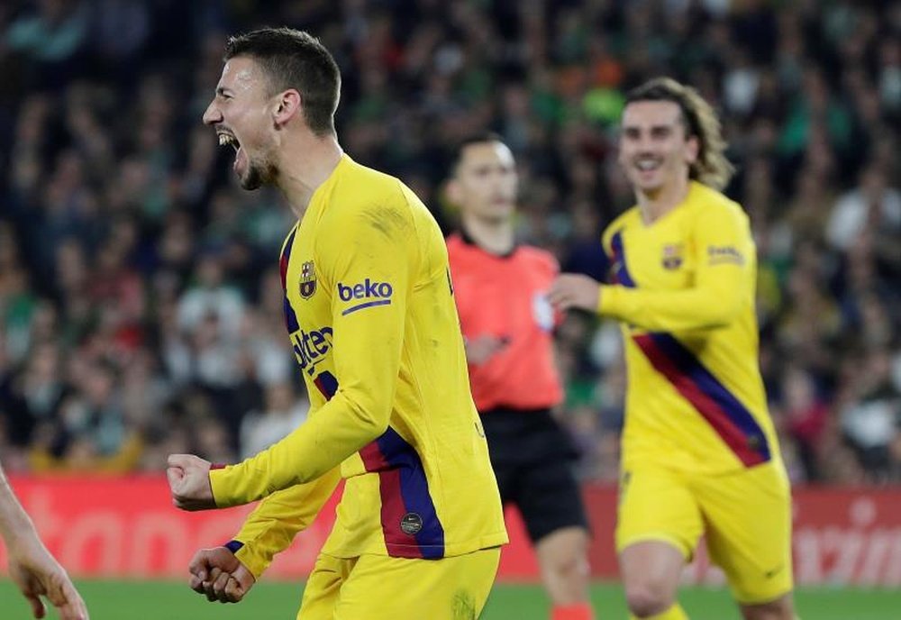 Lenglet revient sur l'arrivée de Setién au Barça. EFE