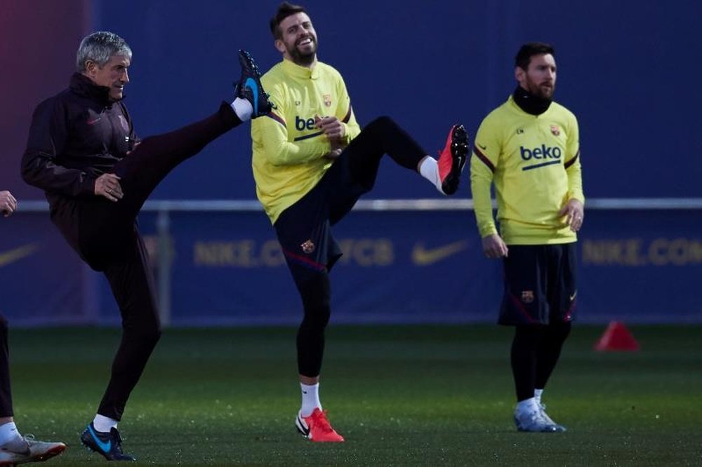 Pique is recovering from his injury problem. EFE