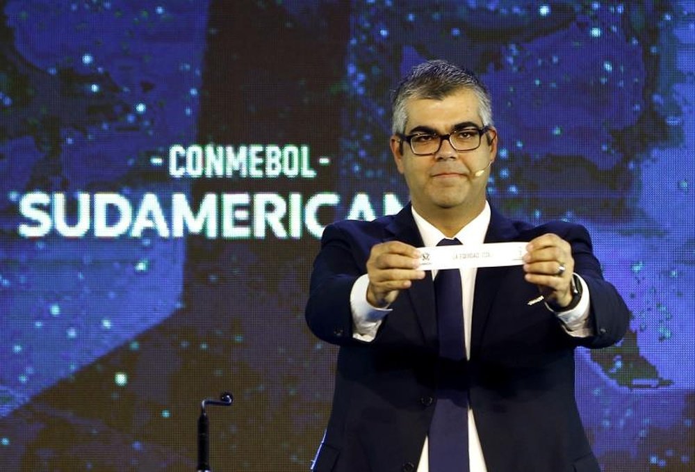 La CONMEBOL se anticipa con los pagos por la crisis del coronavirus. EFE/Andrés Cristaldo