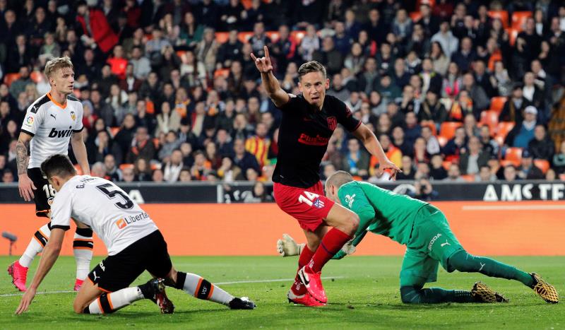 Valencia y Atlético empataron en Mestalla