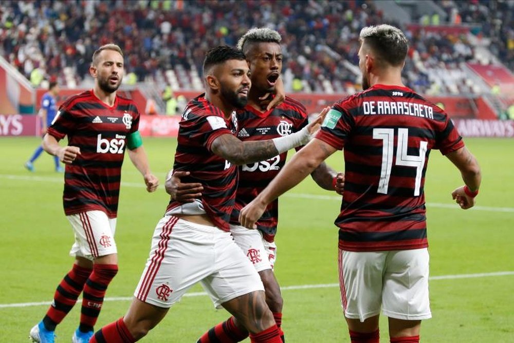 Flamengo e Athletico Paranaense pela Supercopa do Brasil 16-02-20. Twitter/Flamengo
