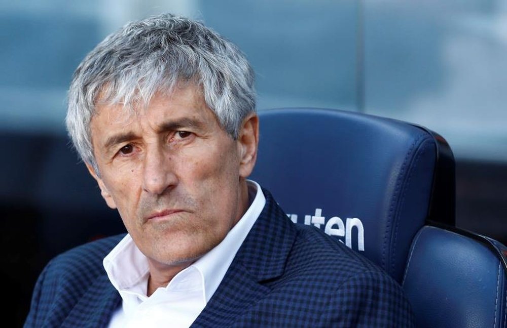Setien unimpressed with officiating in Barca's win over Getafe. EFE
