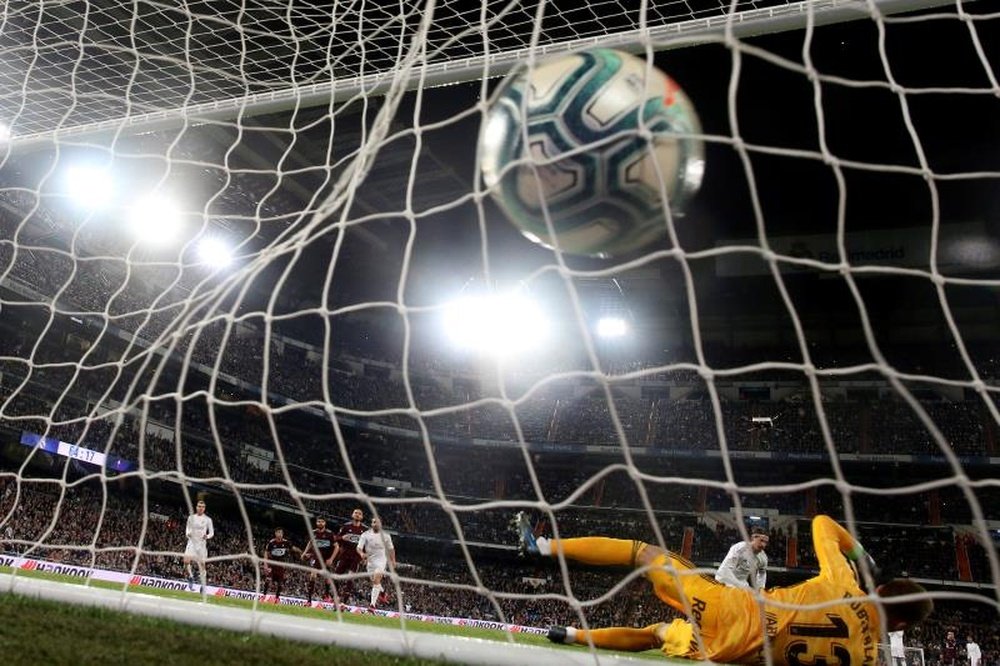 Sergio Ramos, a un gol de ser el defensa más anotador de LaLiga. EFE