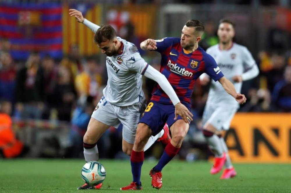 Jordi Alba habló tras el 0-4 del Barça en Kiev. EFE