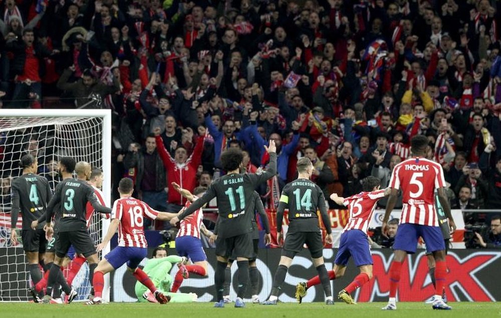 Liverpool - Atlético de Madrid, onzes iniciais confirmados. EFE/Rodrigo Jiménez