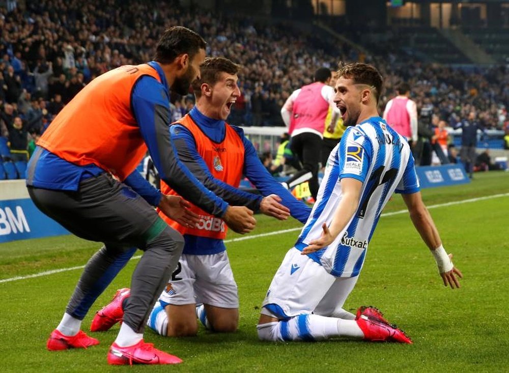 Les supporters de la Real Sociedad rêvent d'une finale en Coupe du Roi. EFE