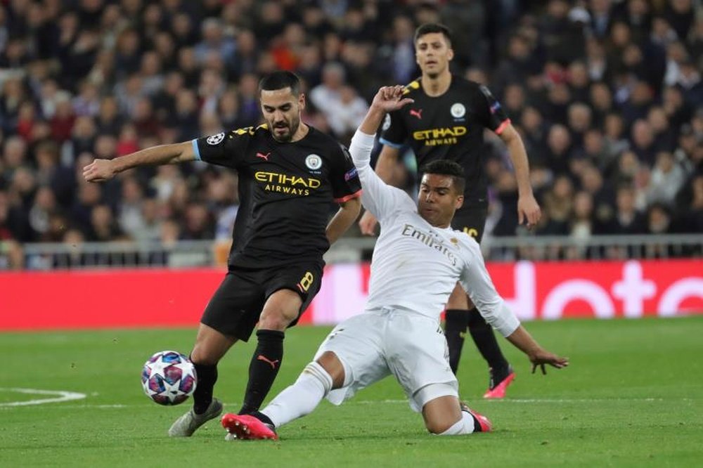 Bernabéu gosta cada vez menos da Champions. EFE/ JuanJo Martín