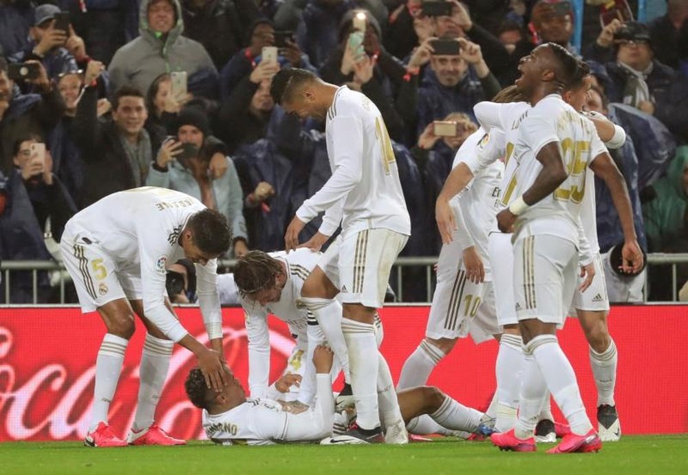 La reprise fait débat au Bernabéu. AFP